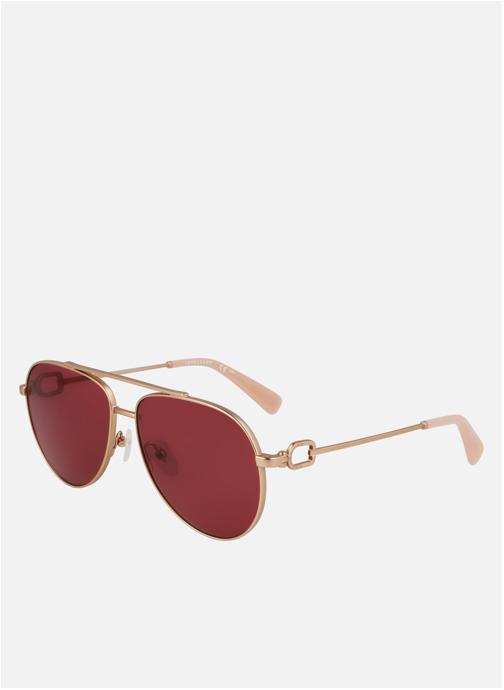 Longchamp Lunettes de soleil femme or et bronze