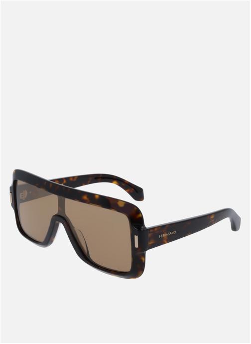 Salvatore Ferragamo Lunettes de soleil femme marron