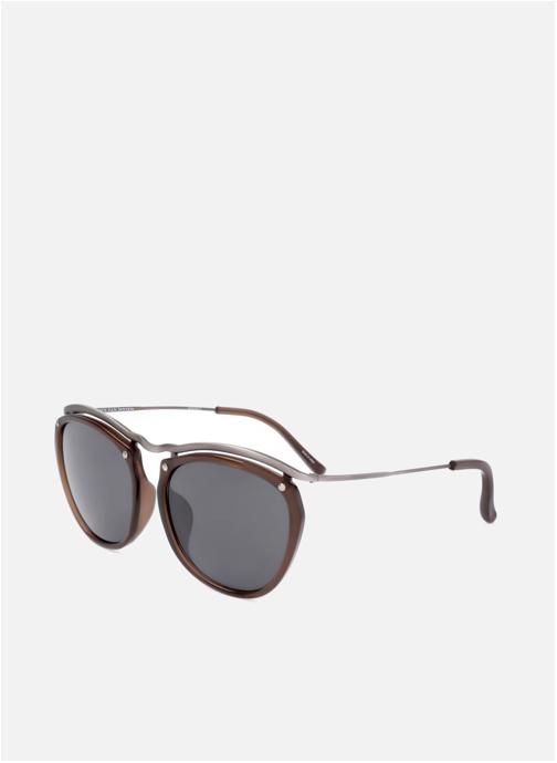Linda Farrow Lunettes de soleil femme marron