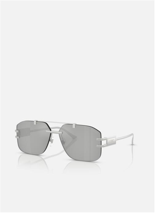 Versace Lunettes de soleil homme argent