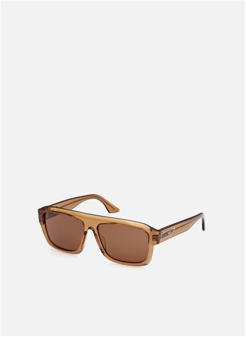GCDS Lunettes de soleil homme marron