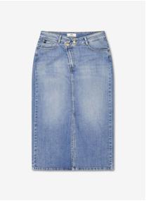 Jupes mi-longues Jupe droite en jeans ERYKHA Blue femme bleu Le temps des cerises Jupes mi-longues Jupe droite en jeans ERYKHA Blue femme bleu Bleu