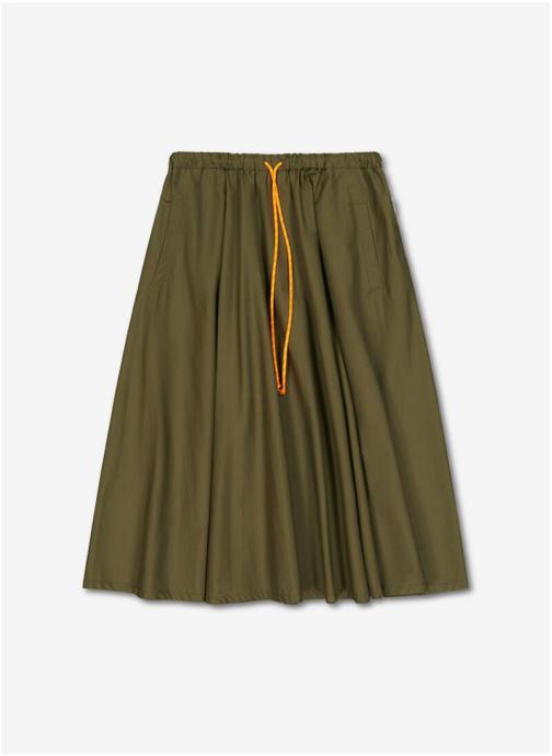 Le temps des cerises Jupes mi-longues Jupe evasée Khaki femme vert