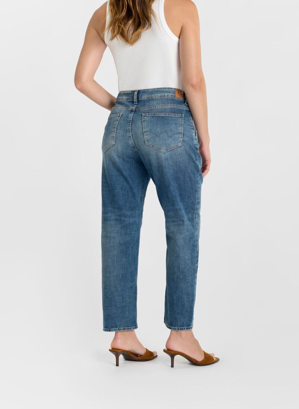 Jeans droit Jeans loose Blue femme bleu Le temps des cerises Jeans droit Jeans loose Blue femme bleu Bleu