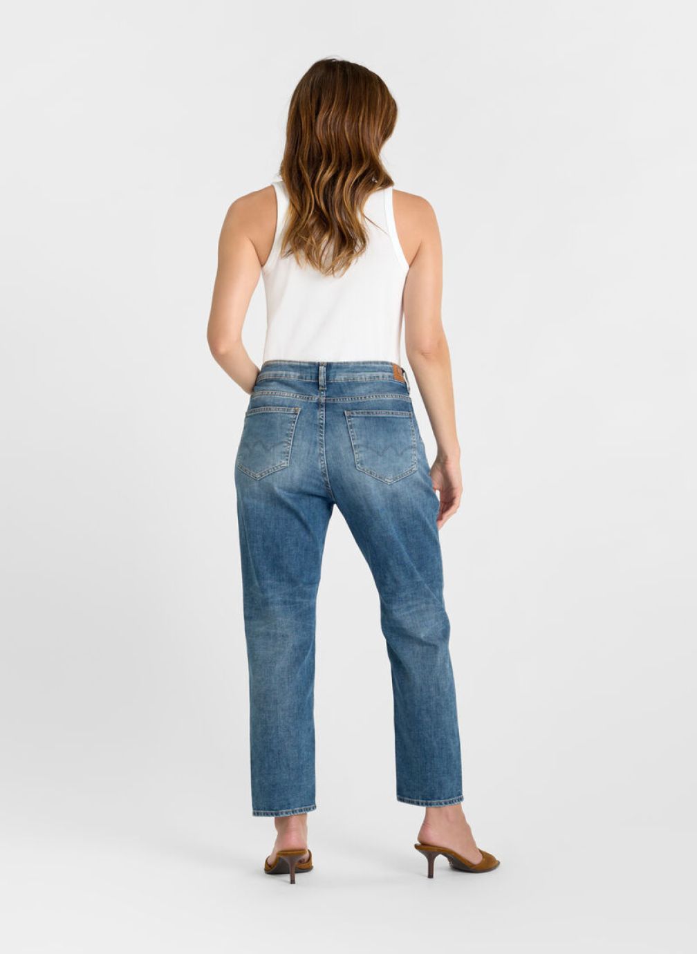 Jeans droit Jeans loose Blue femme bleu Le temps des cerises Jeans droit Jeans loose Blue femme bleu Bleu