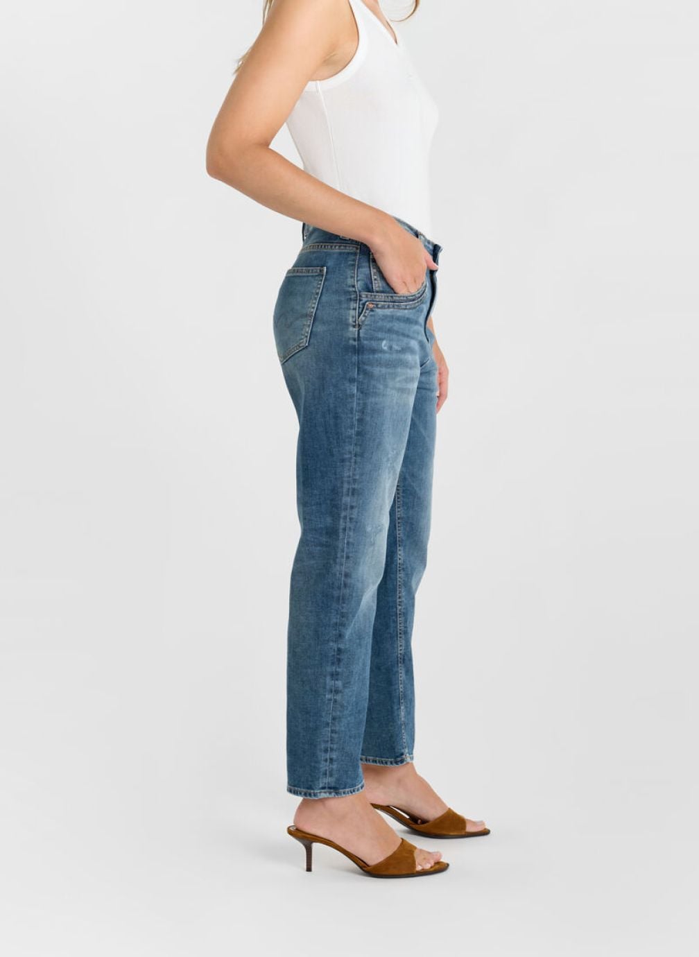 Jeans droit Jeans loose Blue femme bleu Le temps des cerises Jeans droit Jeans loose Blue femme bleu Bleu