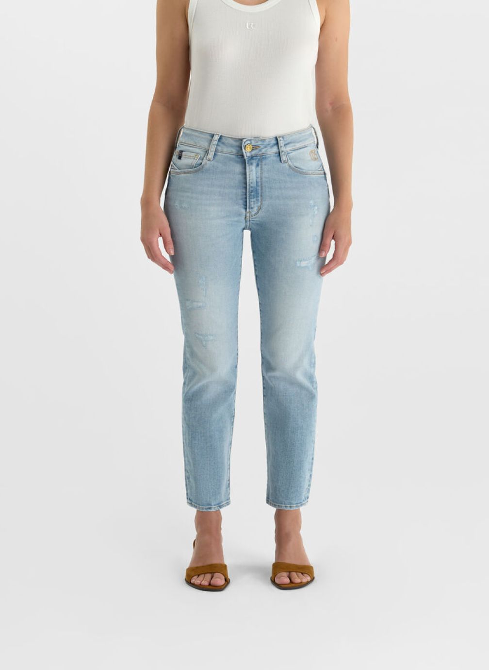 Jeans droit Jeans push-up droite taille haute PULP Blue femme bleu Le temps des cerises Jeans droit Jeans push-up droite taille haute PULP Blue femme bleu Bleu