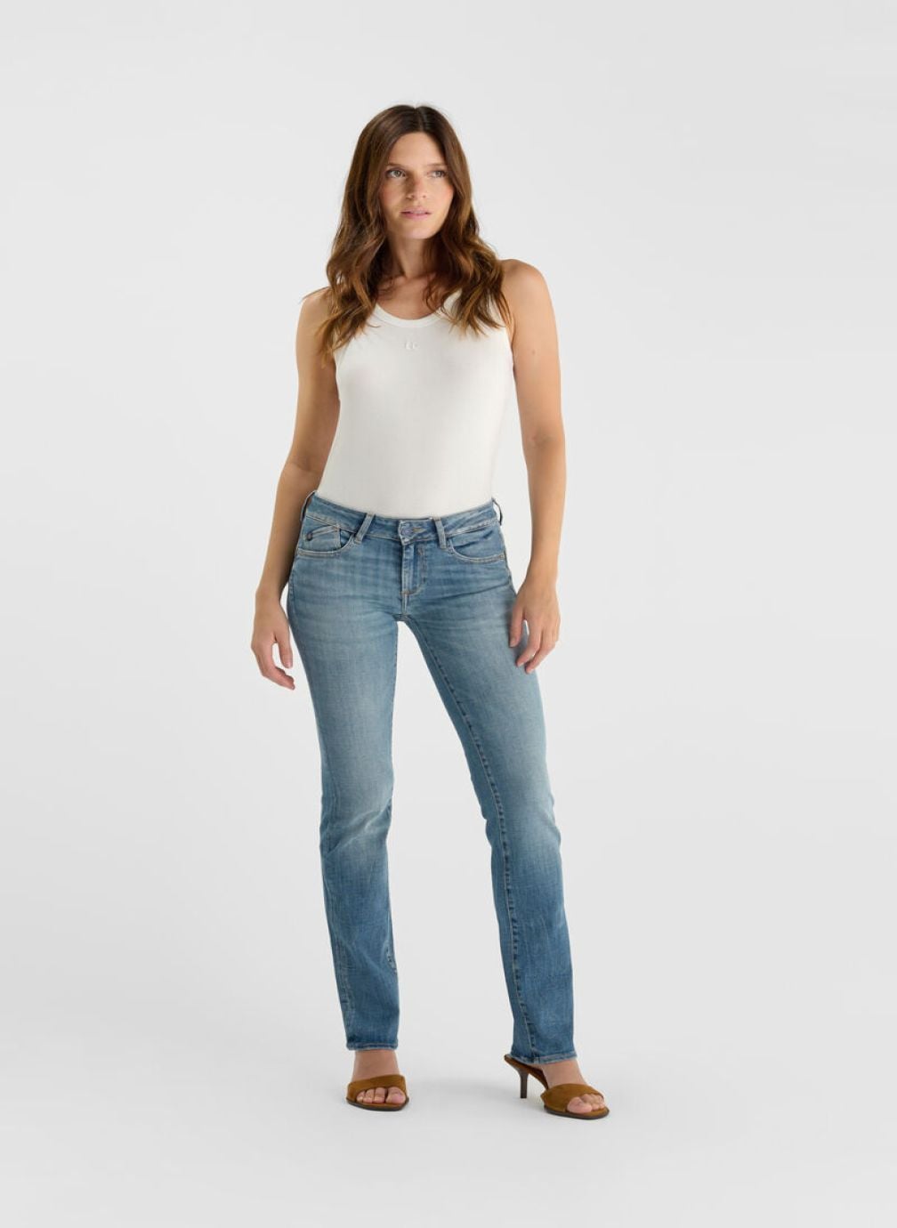 Jeans droit Jeans push-up droite PULP Blue femme bleu Le temps des cerises Jeans droit Jeans push-up droite PULP Blue femme bleu Bleu