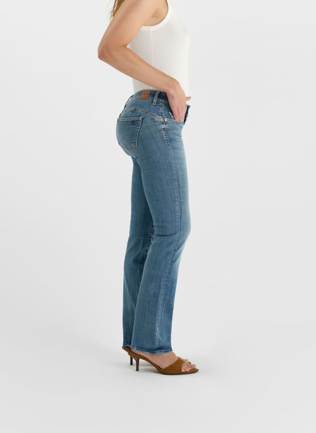 Jeans droit Jeans push-up droite PULP Blue femme bleu Le temps des cerises Jeans droit Jeans push-up droite PULP Blue femme bleu Bleu