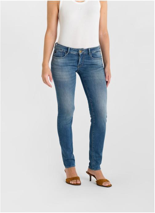 Le temps des cerises Jeans droit Jeans push-up slim PULP Blue femme bleu