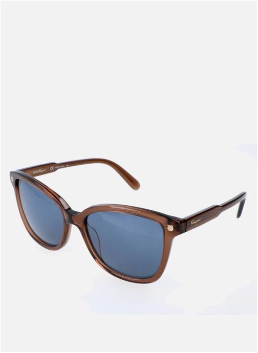 Salvatore Ferragamo Lunettes de soleil femme marron