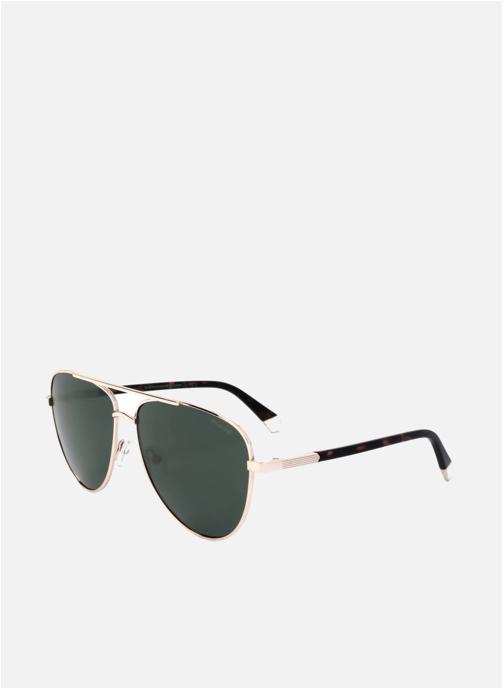 Polaroid Lunettes de soleil homme or et bronze