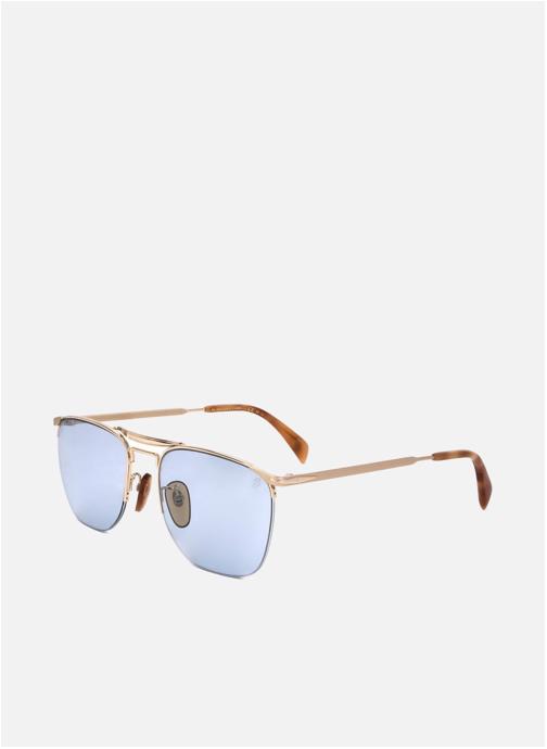 David Beckham Lunettes de soleil homme or et bronze