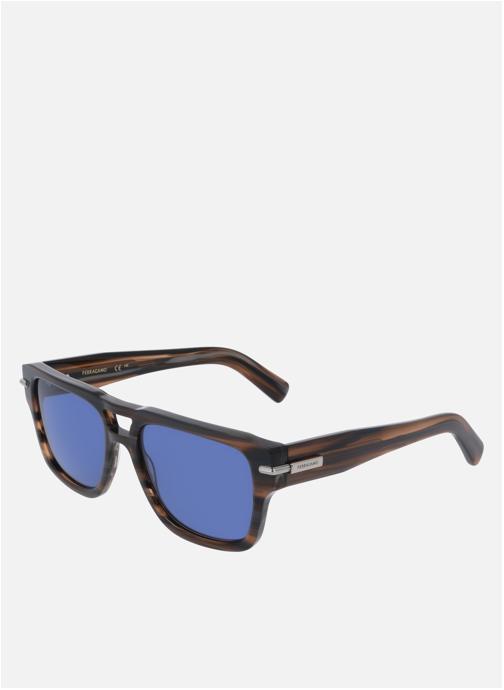 Salvatore Ferragamo Lunettes de soleil homme marron