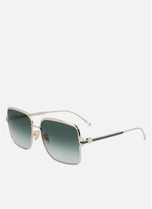 Salvatore Ferragamo Lunettes de soleil femme or et bronze