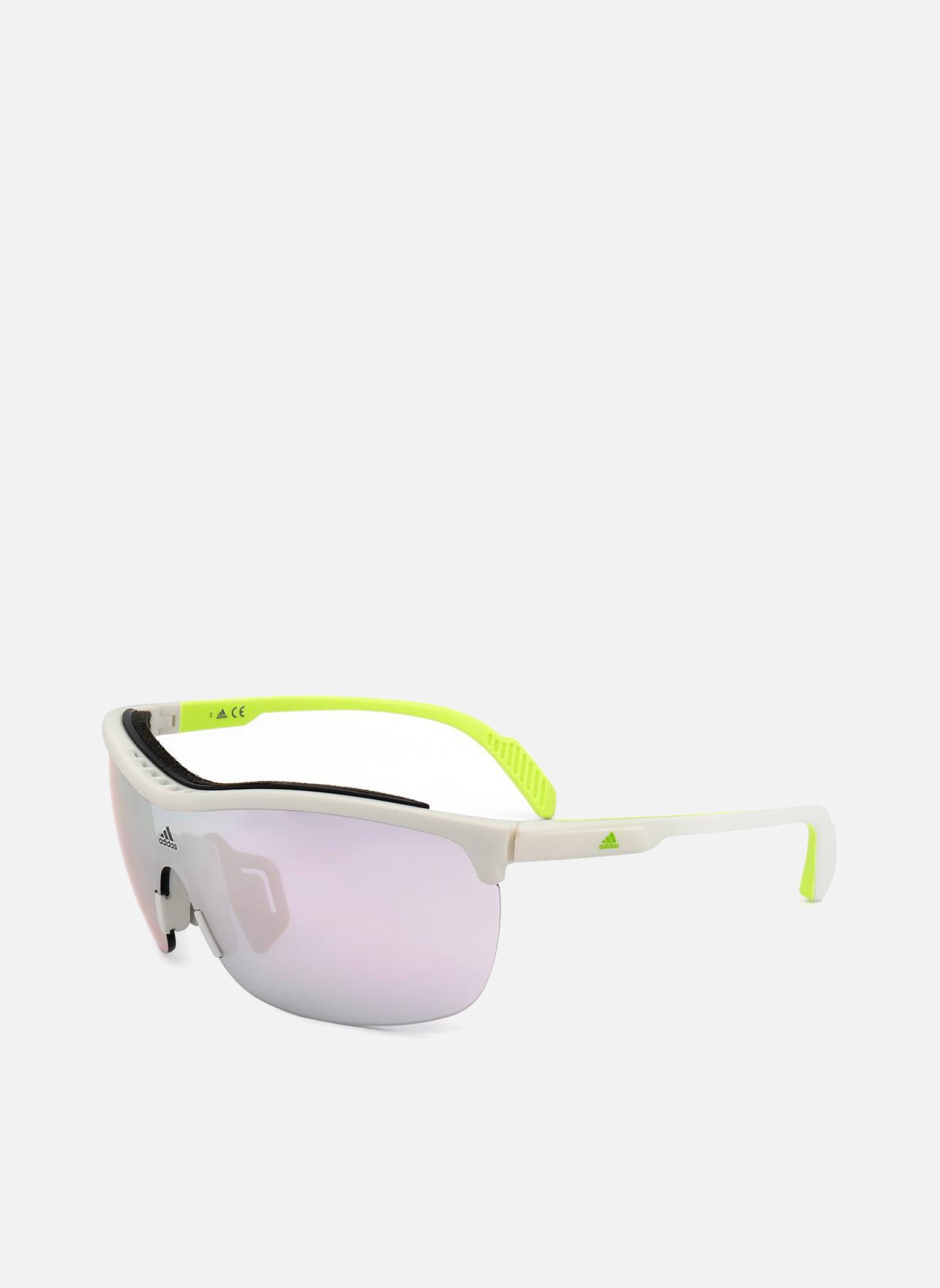 Lunettes de soleil homme blanc Adidas Sport Lunettes de soleil homme blanc Blanc