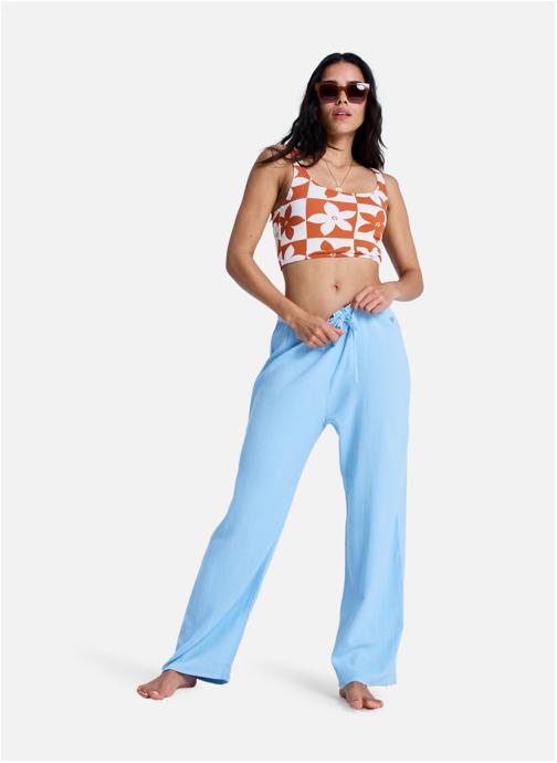 Roxy Pantalons droit Nazare Surf Spot femme bleu