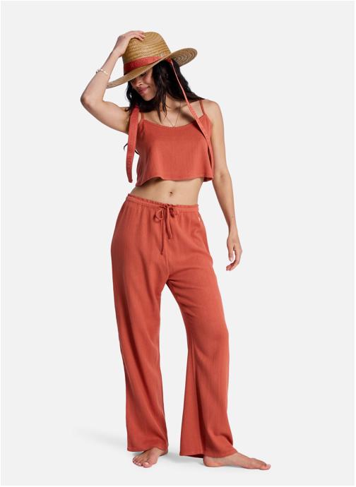 Roxy Pantalons droit Nazare Surf Spot femme orange