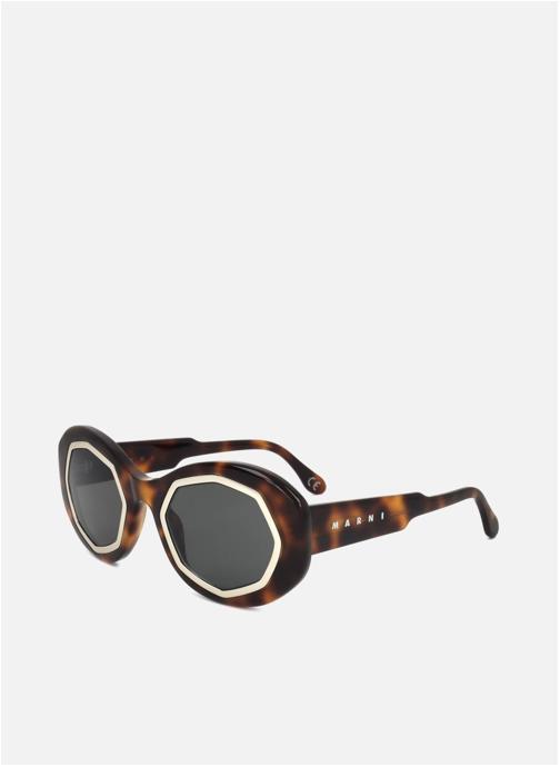 Marni Lunettes de soleil homme marron