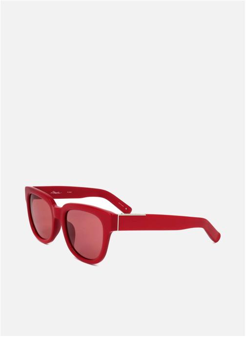 Linda Farrow Lunettes de soleil homme rouge