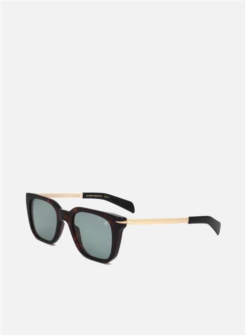 David Beckham Lunettes de soleil homme or et bronze