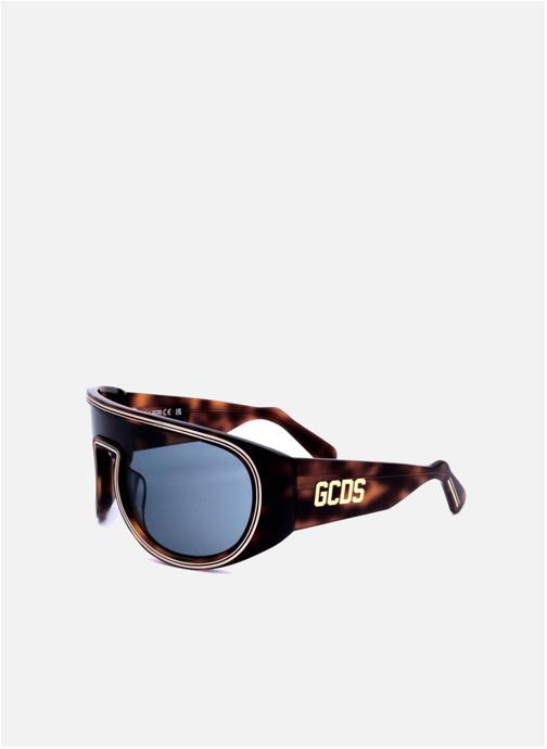 GCDS Lunettes de soleil homme marron