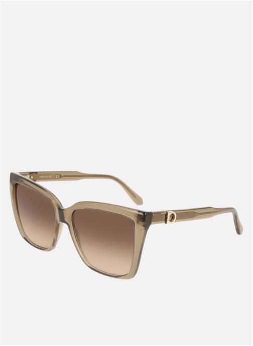 Salvatore Ferragamo Lunettes de soleil femme marron