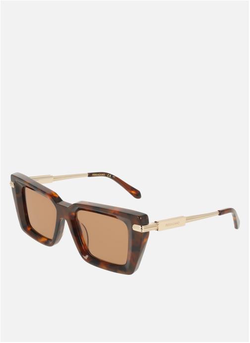 Salvatore Ferragamo Lunettes de soleil femme marron