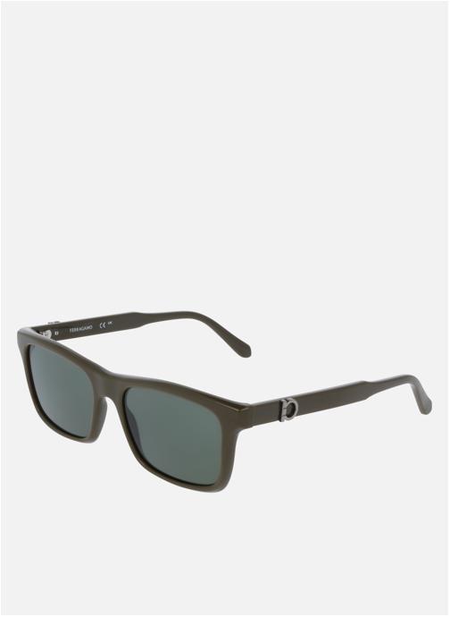 Salvatore Ferragamo Lunettes de soleil homme vert