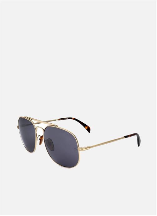 David Beckham Lunettes de soleil homme or et bronze