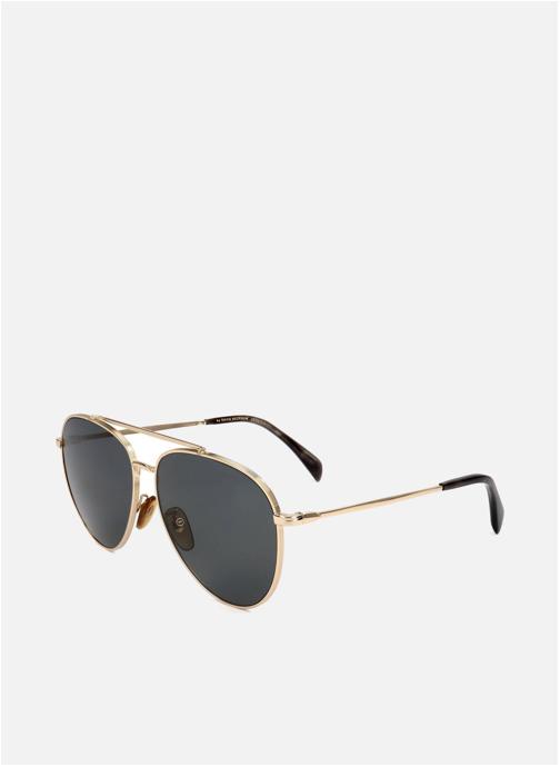 David Beckham Lunettes de soleil homme or et bronze