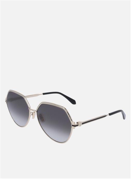Salvatore Ferragamo Lunettes de soleil femme or et bronze