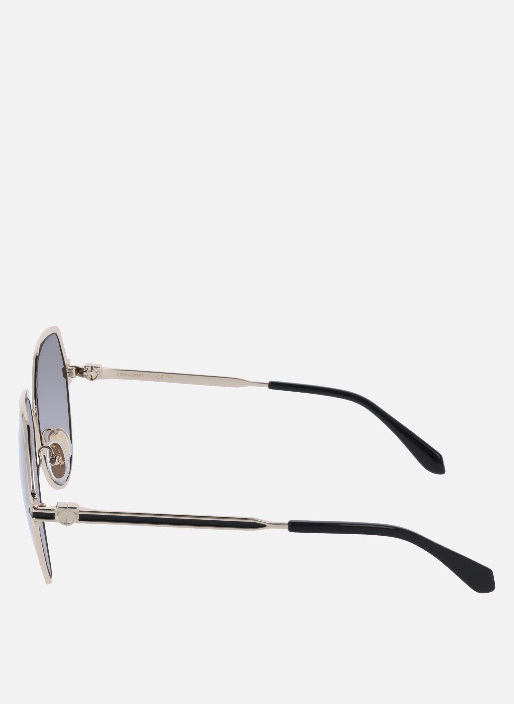 Lunettes de soleil femme or et bronze Salvatore Ferragamo Lunettes de soleil femme or et bronze Or