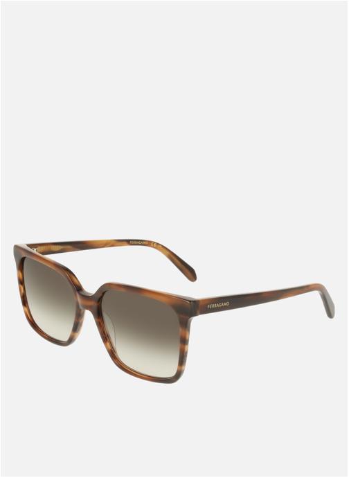 Salvatore Ferragamo Lunettes de soleil femme marron