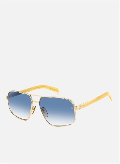 David Beckham Lunettes de soleil homme or et bronze