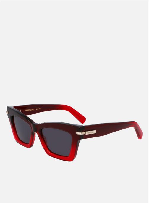 Salvatore Ferragamo Lunettes de soleil femme rouge