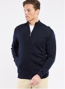 Gilets Cardigan R2499 marine deep homme bleu