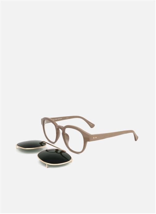 Linda Farrow Lunettes de soleil homme marron