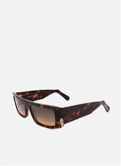 GCDS Lunettes de soleil homme marron