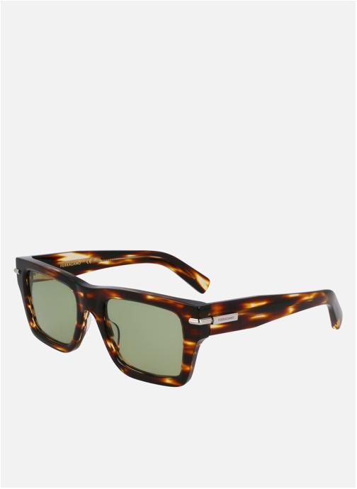 Salvatore Ferragamo Lunettes de soleil homme marron
