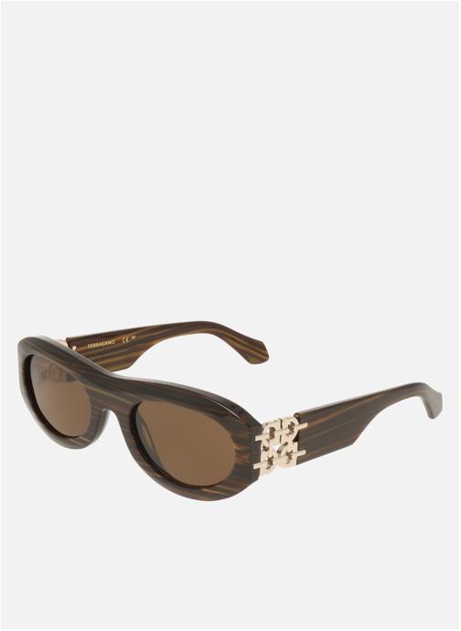 Salvatore Ferragamo Lunettes de soleil femme marron