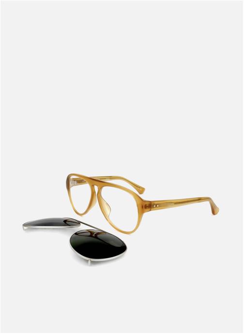Linda Farrow Lunettes de soleil homme marron