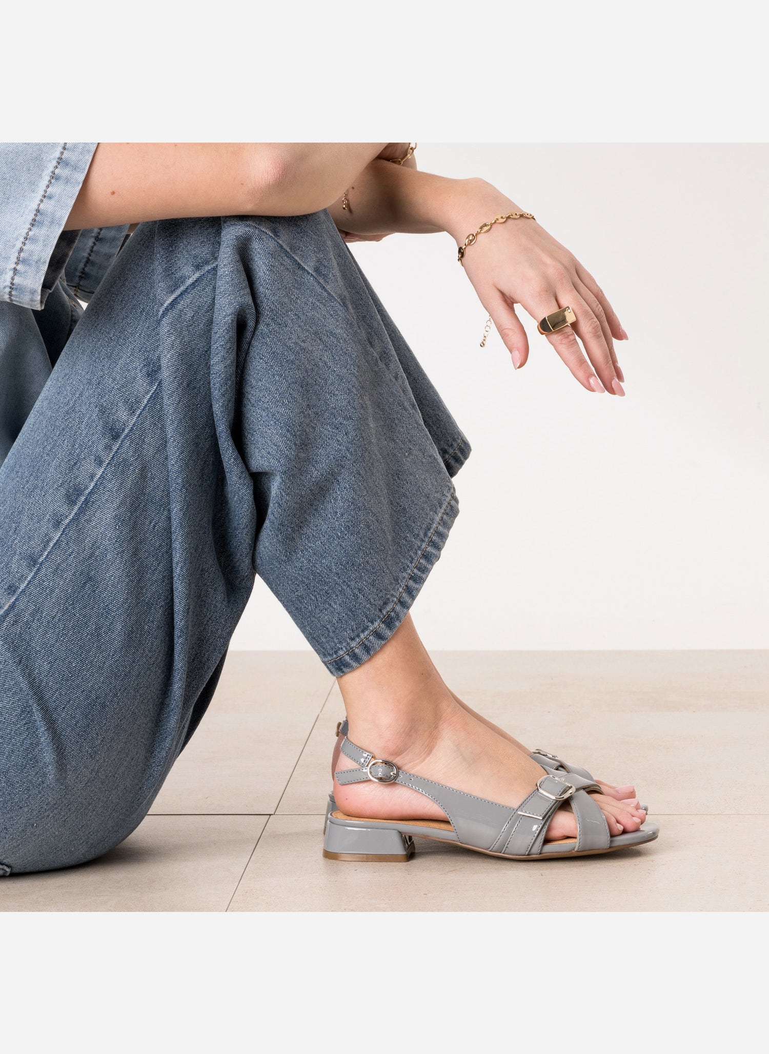 Sandales SIDONIE femme gris Eram Sandales SIDONIE femme gris Gris