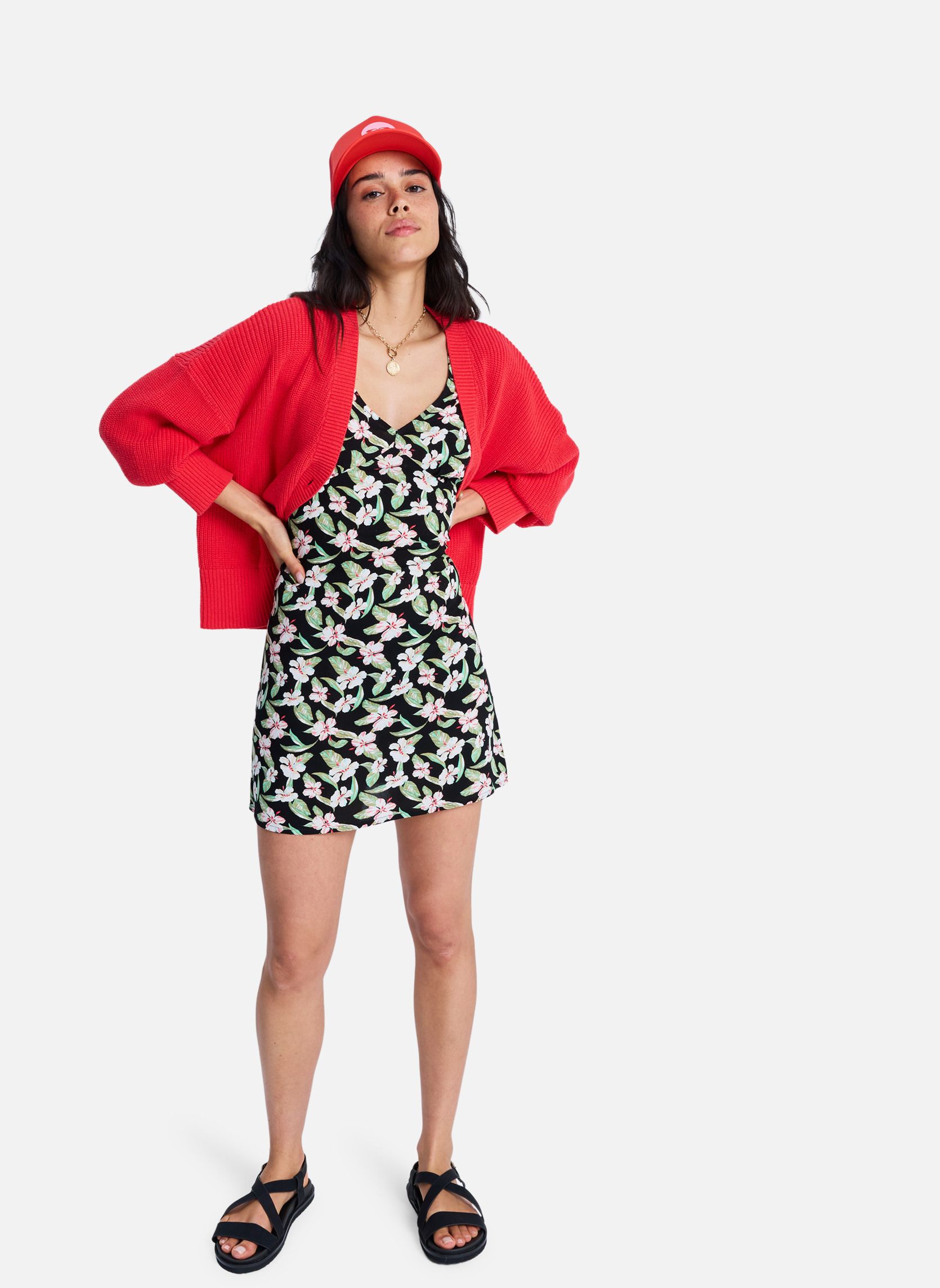 Robes Free Spirits Mini femme noir Roxy Robes Free Spirits Mini femme noir Noir