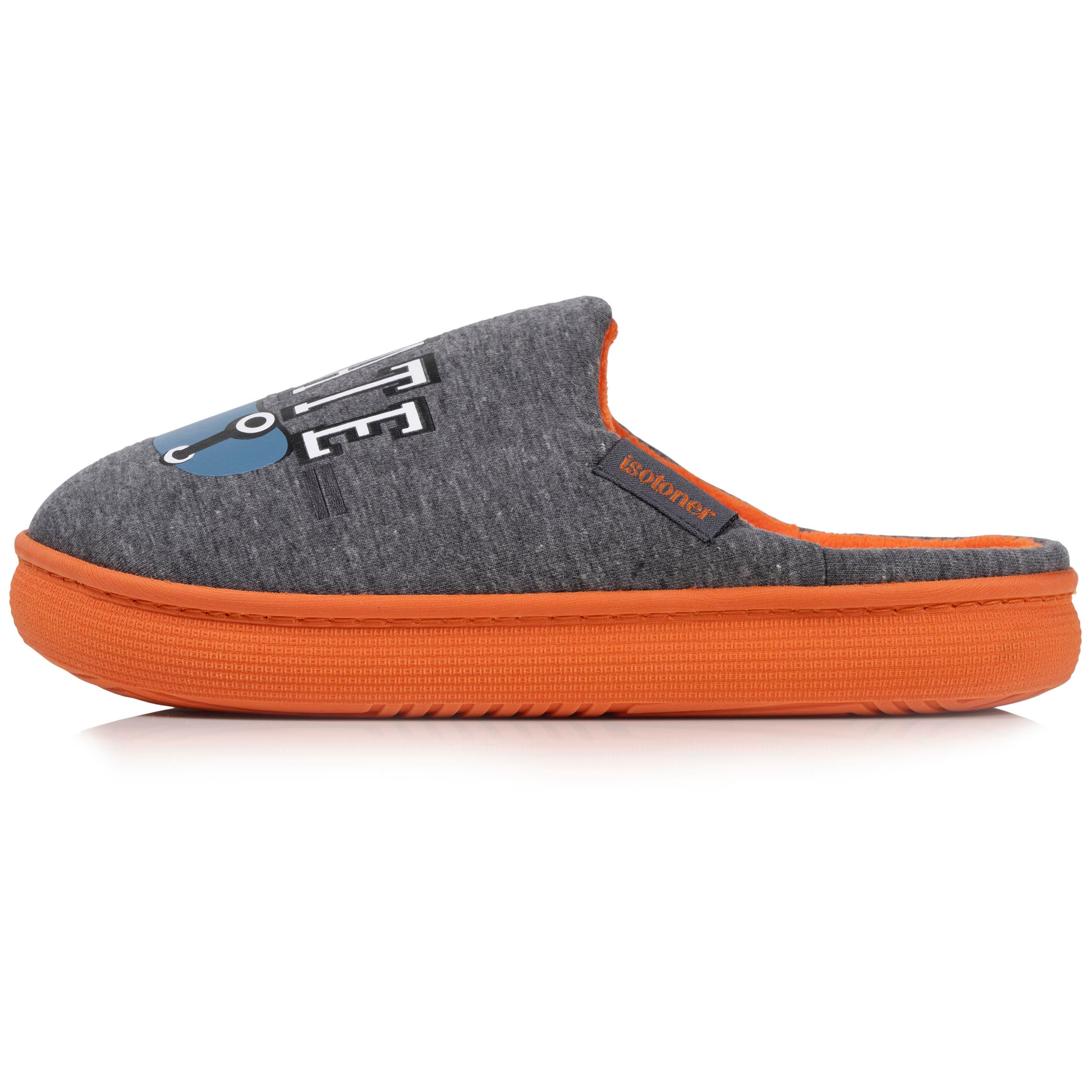Chaussons Chaussons mules Junior BLOUP Gris chiné garçon gris Isotoner Chaussons Chaussons mules Junior BLOUP Gris chiné garçon gris Gris chiné