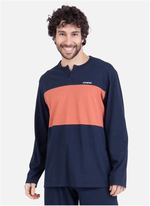 ATHENA Combinaisons CHIC COTON BIO homme bleu