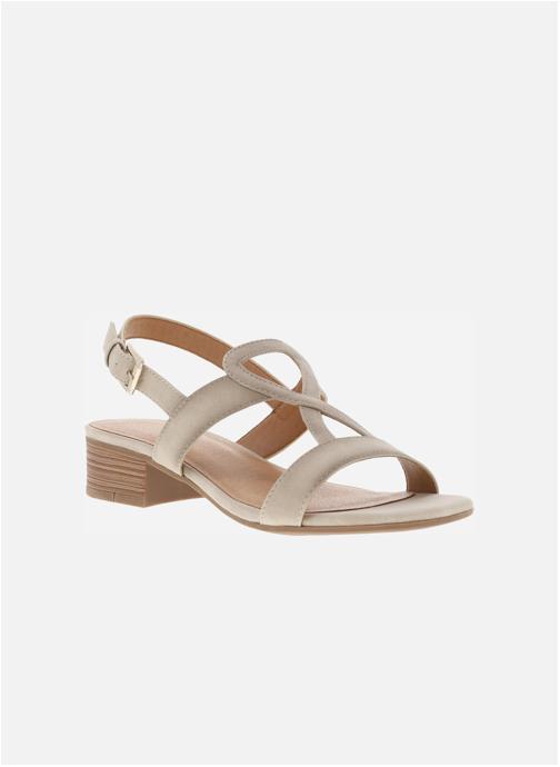 Mustang shoes Sandales Nu-pieds talon décroché bas femme - Blanc femme blanc