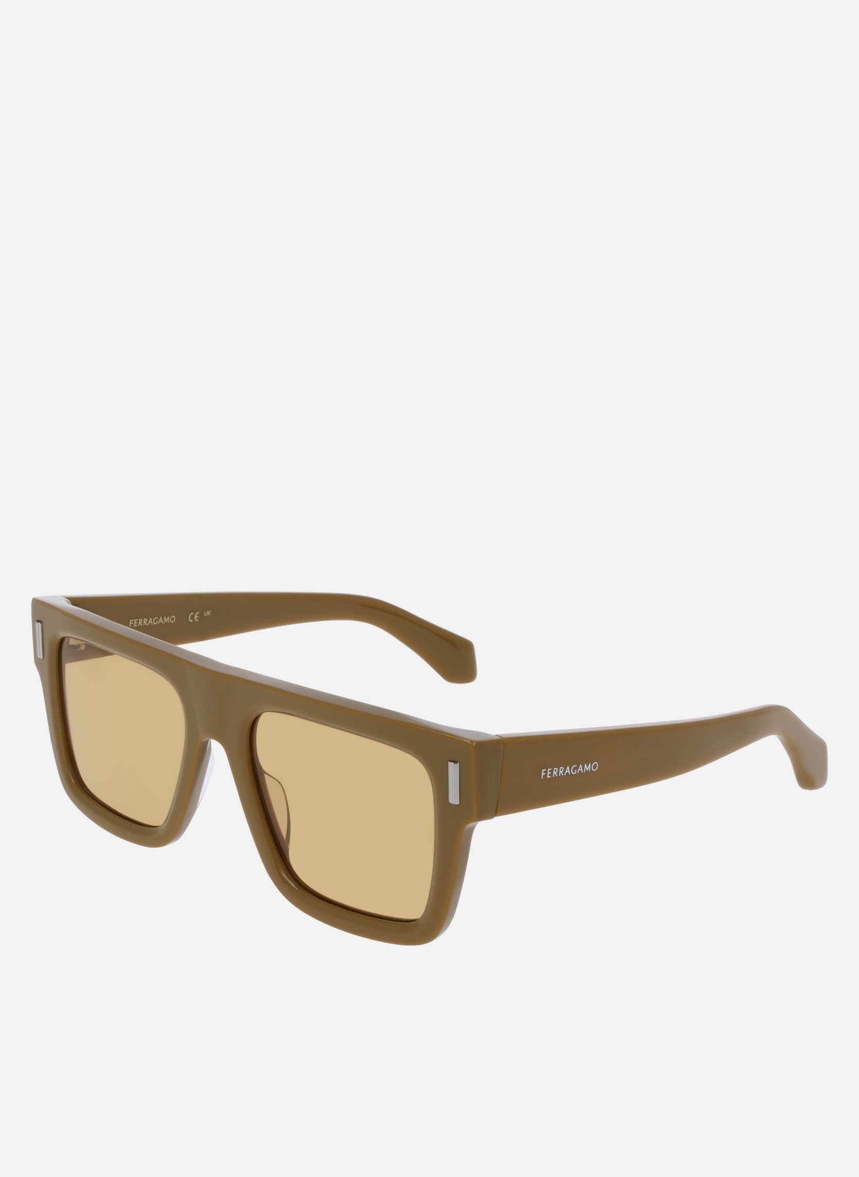 Lunettes de soleil homme beige Salvatore Ferragamo Lunettes de soleil homme beige Beige