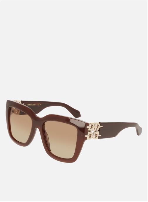 Salvatore Ferragamo Lunettes de soleil femme marron