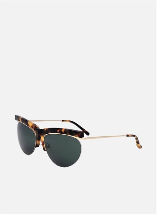 Linda Farrow Lunettes de soleil femme marron